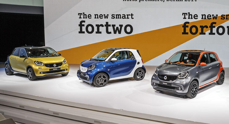 New Smart ForTwo and ForFour and in €10,895 €11,555 | Carscoops Germany from Priced