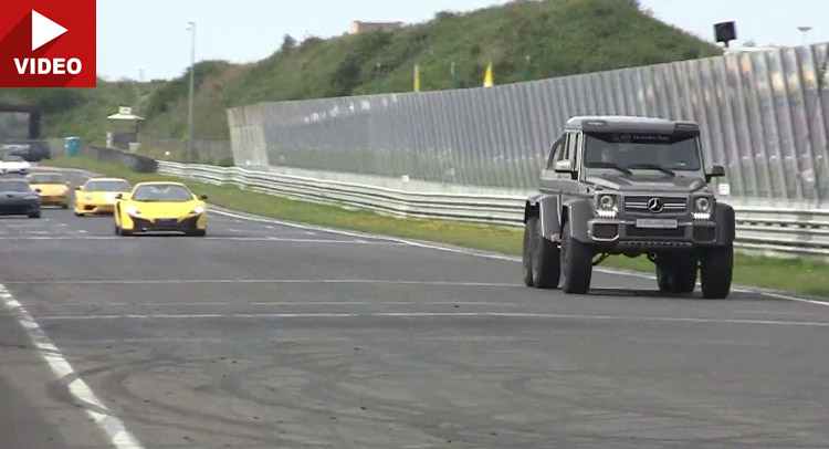  Mercedes G63 AMG 6×6 Scares the Heck Out of Everybody During Track Day