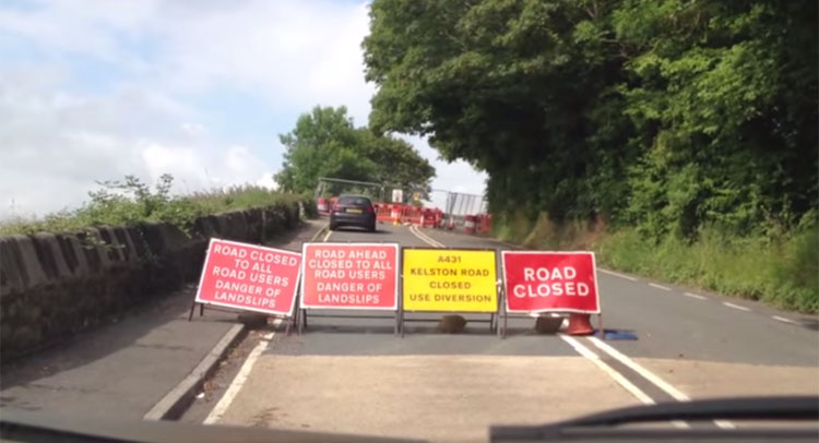  Brit Creates His own Toll Road While Nearby Motorway Remains Closed