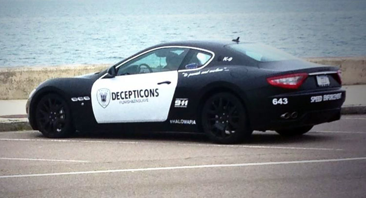  Mass Cops Arrest Man for Painting Maserati to Look Like a Police Cruiser