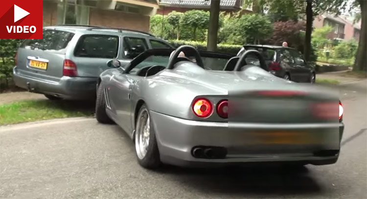  Overzealous Ferrari 550 Barchetta Driver Crashes Into Ford!