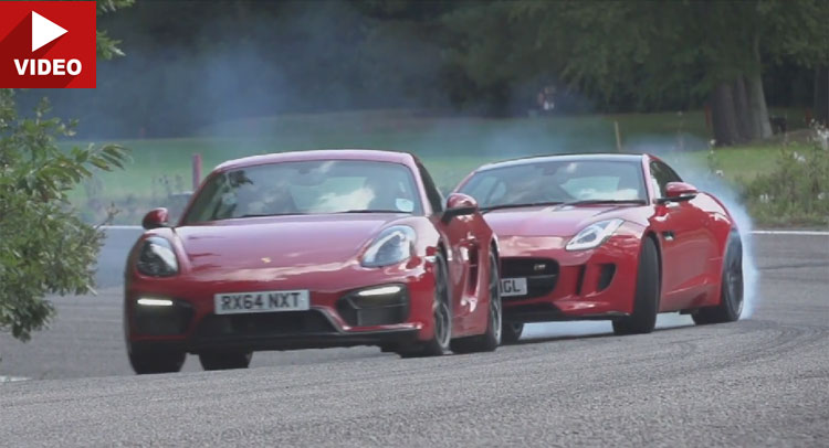  Jaguar F-Type Coupe V6 Goes Head to Head with Porsche’s Cayman GTS