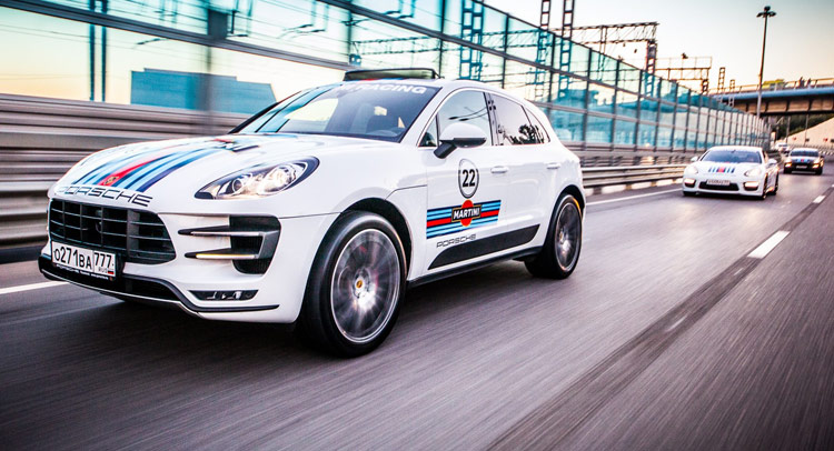  Porsche 911, Macan, Panamera and Cayenne Wear Their Martini Racing Colors