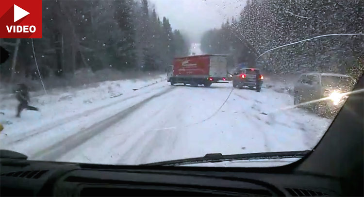  Frozen Road Sends Drivers and Fools Left and Right