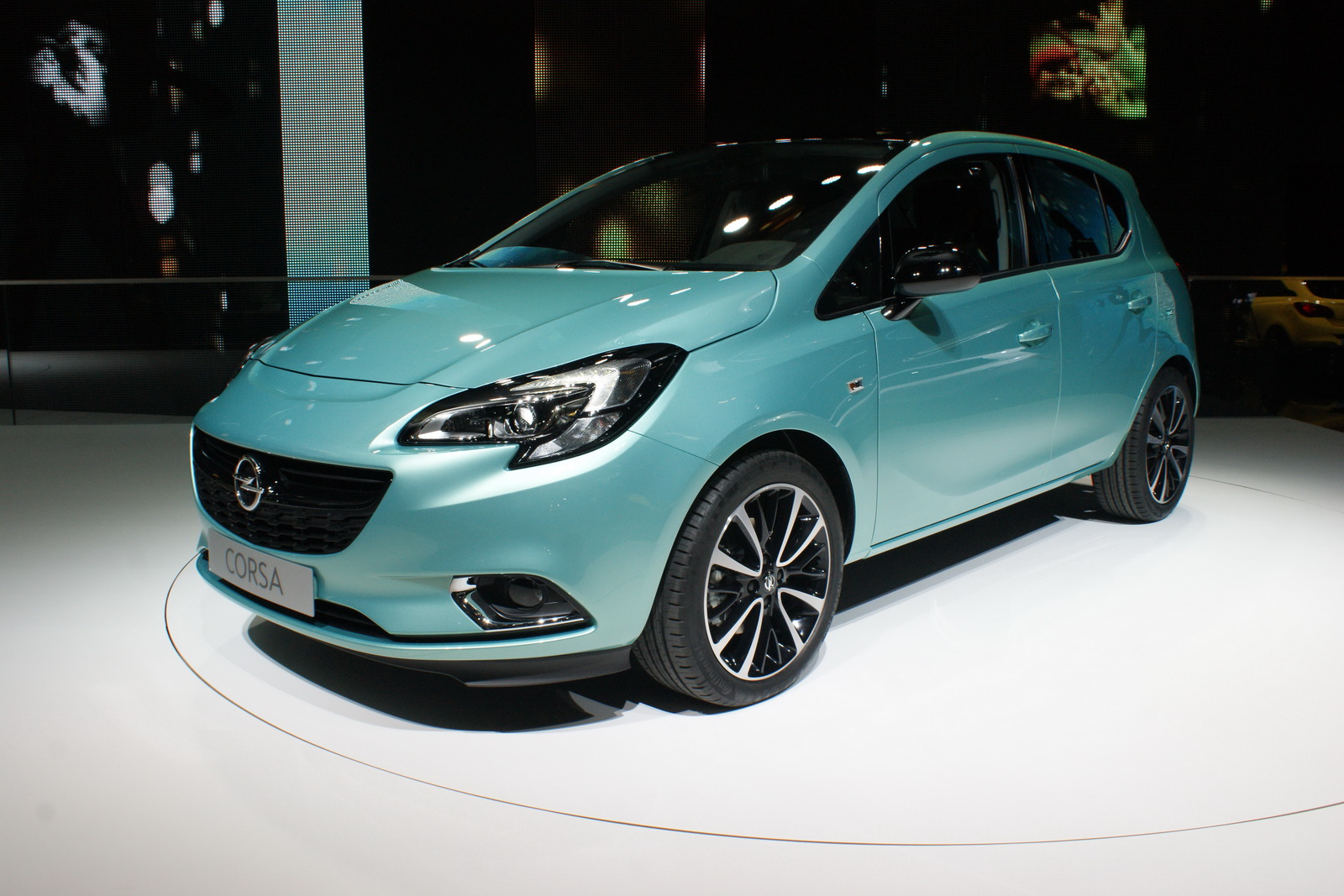 new opel corsa hits paris debuts alongside claudia