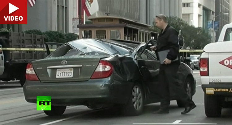  Crumply Toyota Camry Saves Man’s Life After Plunging 11-Stories!