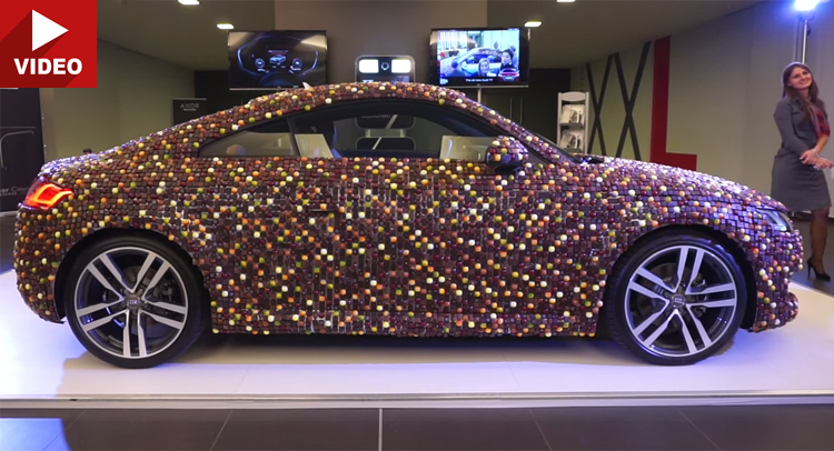  New Audi TT Covered in Belgian Chocolates Used to Explain Design Philosophy