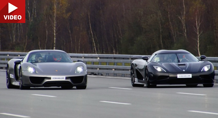  Koenigsegg Agera R Destroys Porsche 918 Spyder in Rolling Start Race