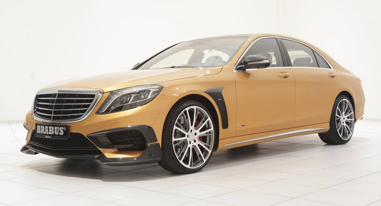  Nothing Says Opulence Like a Gold-Painted Brabus S-Class with 850PS