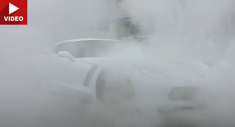  Brand New Corvette Z06 Does a Massive Burnout Right After Delivery