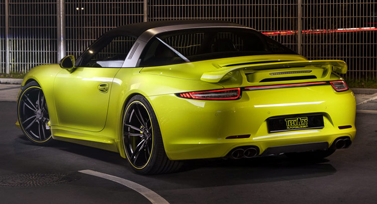  Is TechArt’s Lime-Yellow Porsche 911 Targa 4 Refreshing or Nauseating?