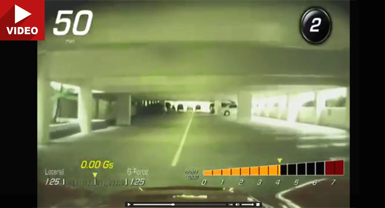  Watch Valet Take Corvette C7 Stingray Up to 50MPH in Parking Garage!