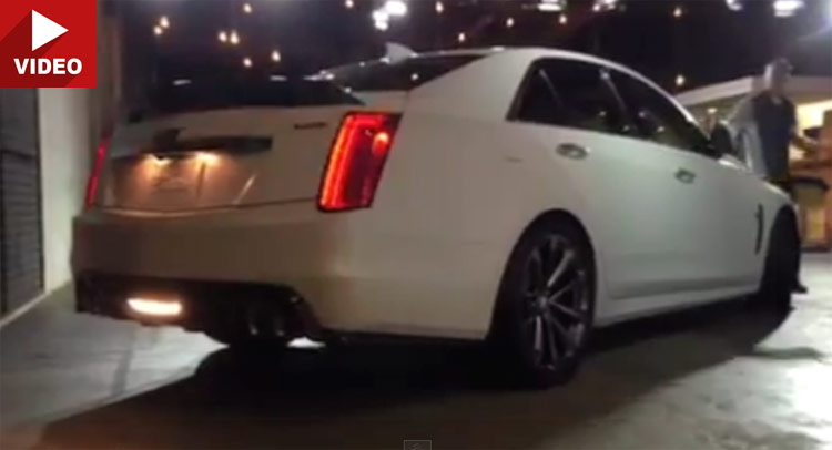  Hear 2016 Cadillac CTS-V Turn On its Supercharged V8