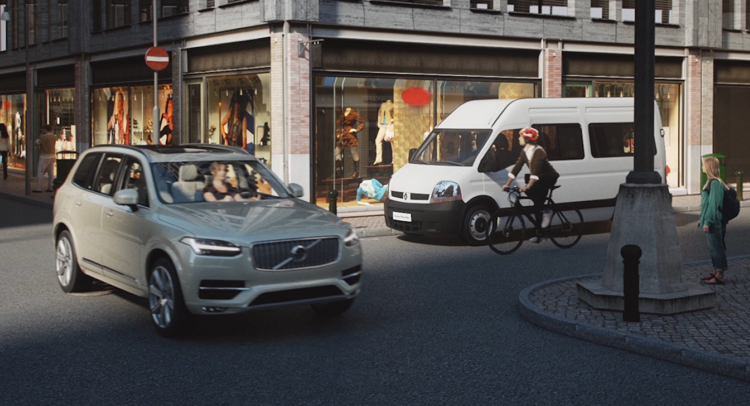  Volvo to Showcase Bicyclist Detection Technology at CES 2015