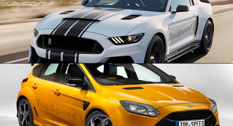  Ford’s Mustang GT350R and Focus RS Hit the Render Highway