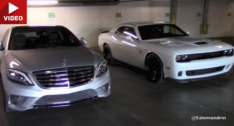  Start-Up Battle: S65 AMG Sedan vs. Challenger Hellcat