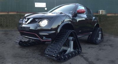 Nissan Juke Nismo RS Ditches Wheels for Tank Treads