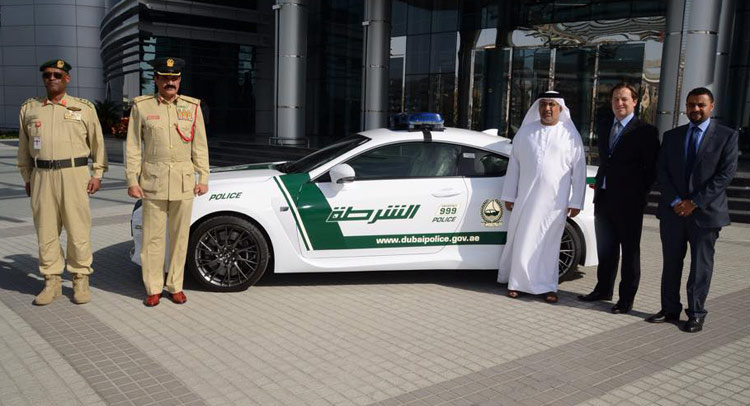  Dubai’s Police Force Now has a Lexus RC-F at its Disposal