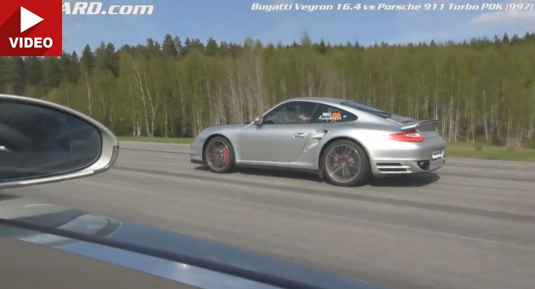  Veyron 16.4 Taking On 911 Turbo is Unfair Yet Awesome