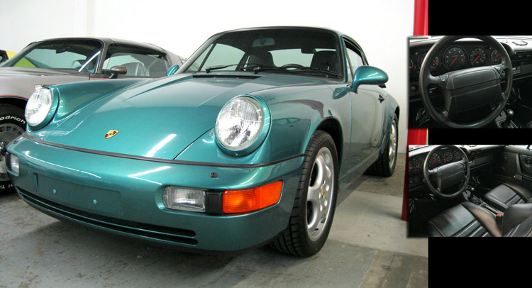  Wimbledon Green 1994 Porsche 911 Carrera 2 Has Only 8,739 Miles