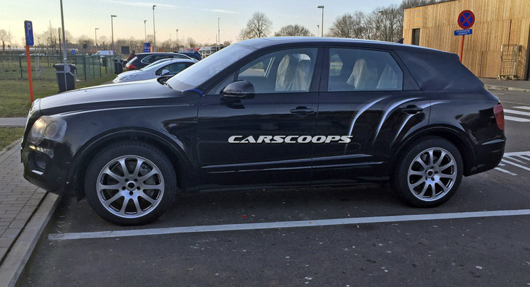  We Caught Thinly Disguised Bentley Bentayga SUV At A Parking Lot