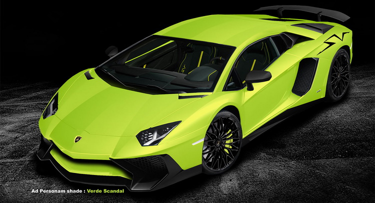  Check Out the Lambo Aventador SV Rendered in all 34 Colors [68 Pics]