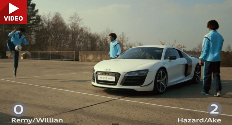  Chelsea FC Stars Take On The Audi Challenge