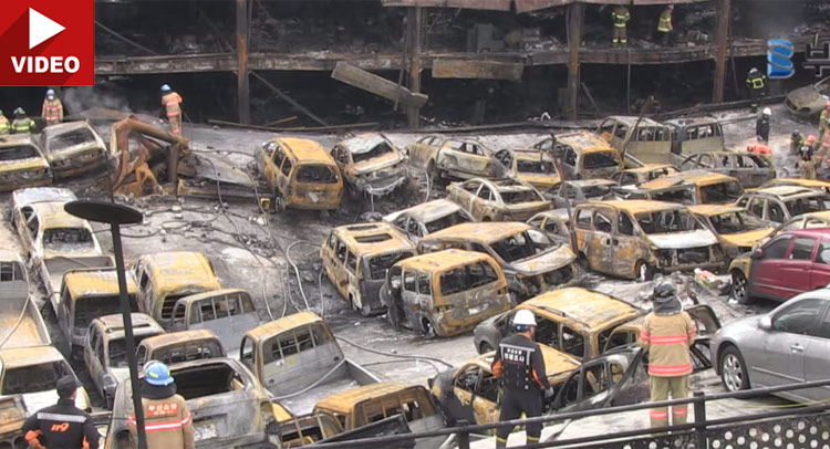  Korean Dealership Burns Down, Takes Over 500 Cars With it!