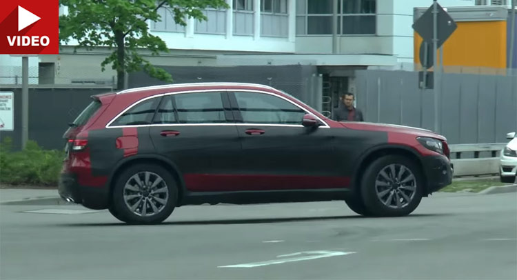  See a Lightly Camouflaged New Mercedes GLC on the Move