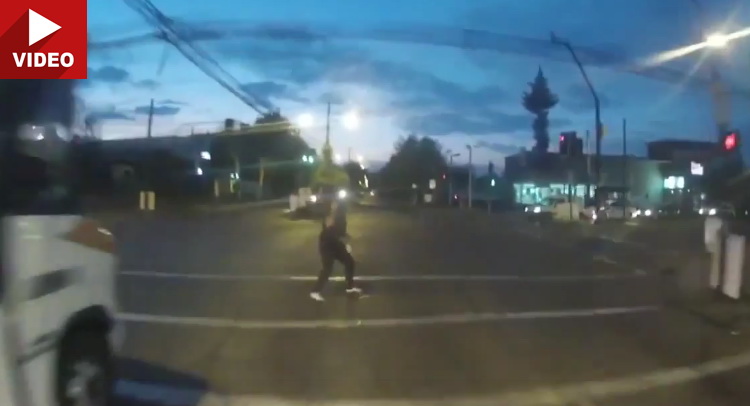 Jaywalker Goes Into Full “Deer Staring At Lights” Mode, Gets Hit By ...