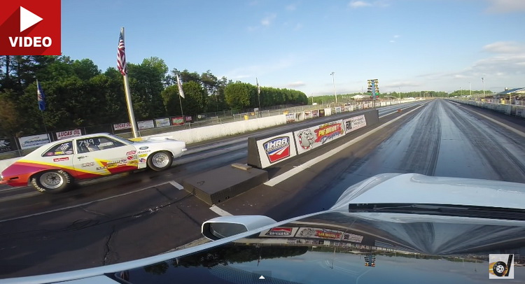  Watch Tesla Model S P85D Try Its Best Against Drag-Ready American Muscle