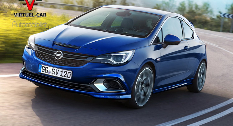 16 Opel Astra K Opc Rendered With Corsa Components Carscoops
