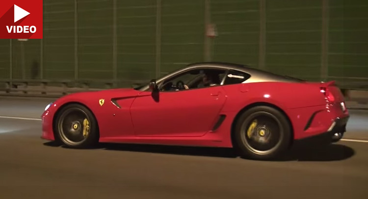  Ferrari 599 GTO Street Races A Lamborghini Huracan