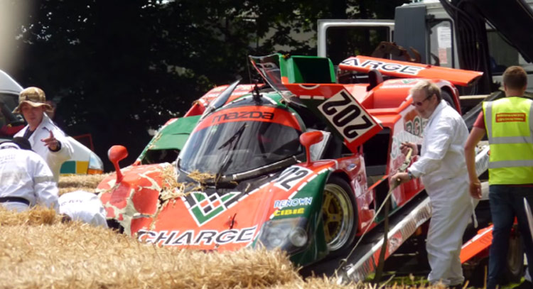  Mazda 767B Crashed At Goodwood