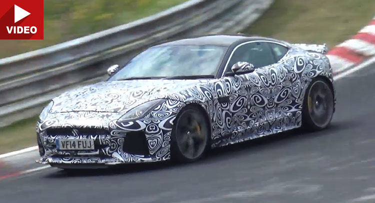  Upcoming Jaguar F-Type SVR Spotted On The Nurburgring