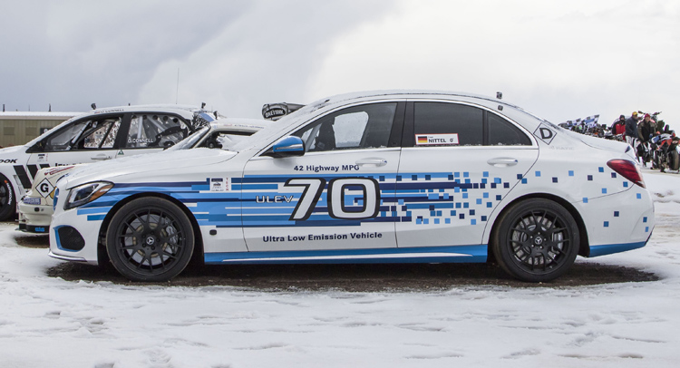  Mercedes C 250d 4Matic Sets Pikes Peak Record For Diesel-Powered Production Cars