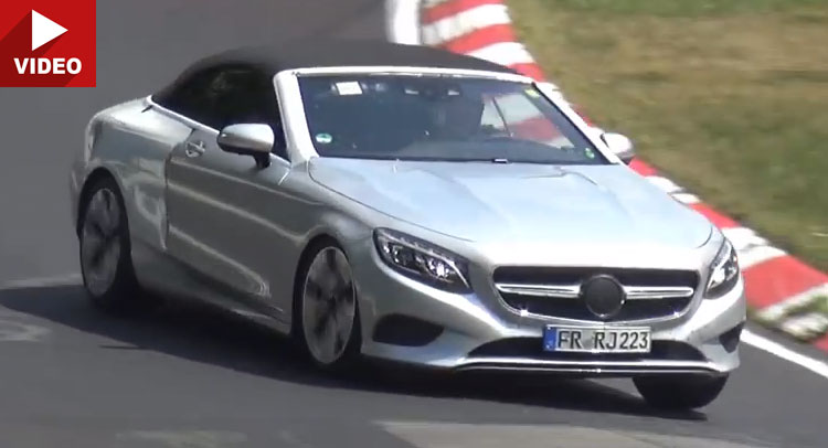  Mercedes-Benz S-Class Cabriolet Spotted Testing On The Nurburgring