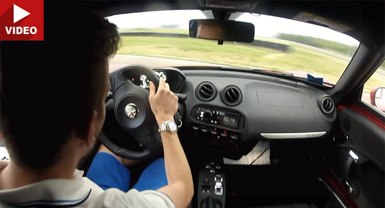  Alfa Romeo 4C Looks Fun And Very Willing To Powerslide On Track