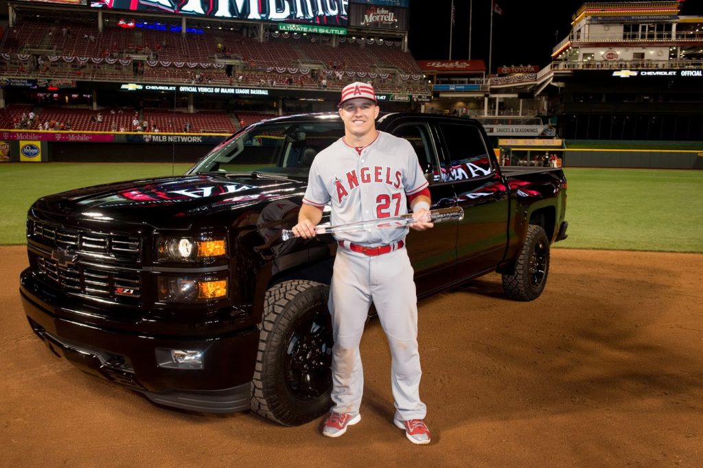 MLB - Los Angeles Angels of Anaheim superstar Mike Trout picks up his new  #Silverado from Chevy Trucks.