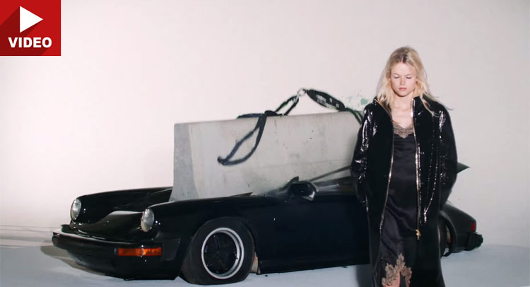  Classic Porsche 911 SC Crushed To Promote Fashion