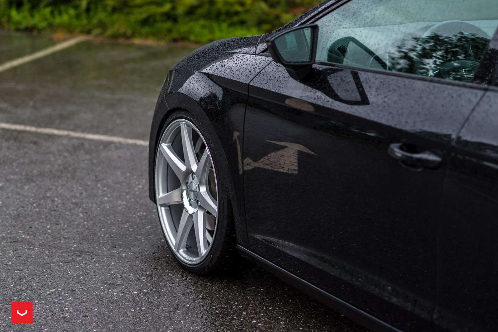 Red seat leon mk3 with black rims on Craiyon