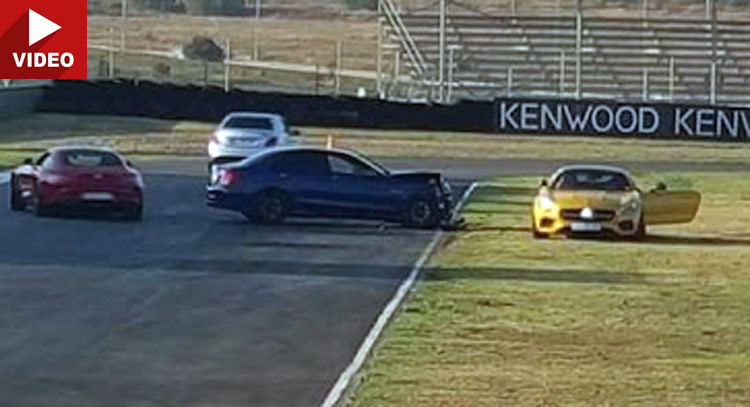  Watch Mercedes-AMG C63S Crash Into Oncoming GT S!