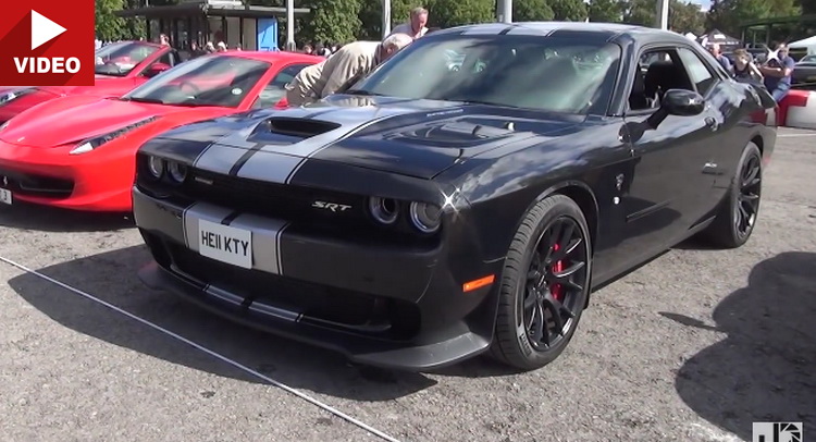  Dodge Challenger Hellcat Haunts Euro High-Speed Run Event