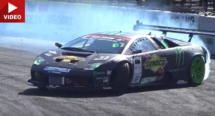 Here's The Drift-Built Lamborghini Murcielago Doing Its Thing On The Track  | Carscoops