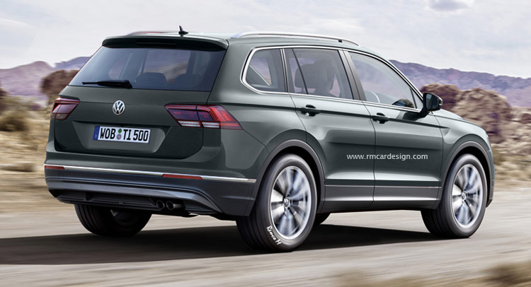  North America’s LWB 2017 VW Tiguan Seven-Seater Digitally Imagined