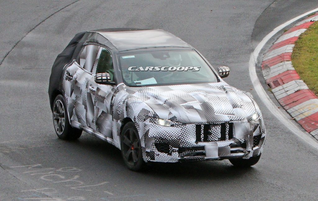 New Maserati Levante Suv Spied Shaping Up On The Ring Carscoops