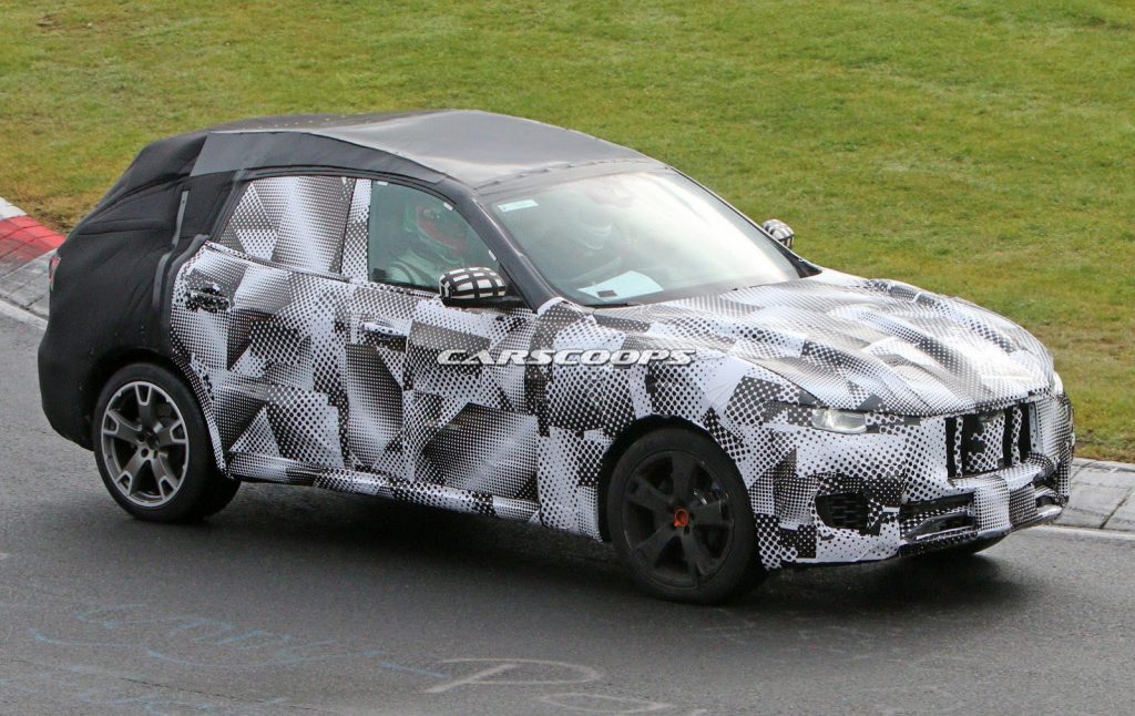 New Maserati Levante SUV Spied Shaping Up On The Ring Carscoops