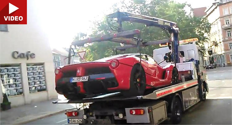  LaFerrari Towed Away In Munich