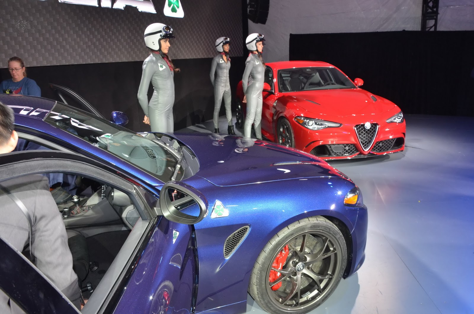 LA Woman Sexy Alfa Romeo Giulia Hits The Floor Carscoops