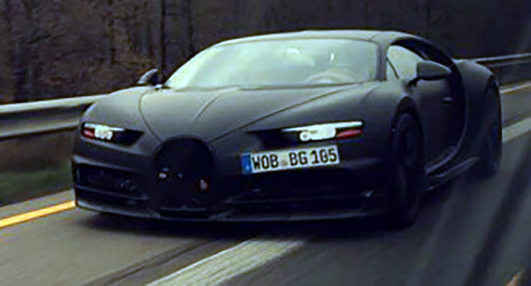  New Spy Photo Reveals Bugatti Chiron’s Front Fascia